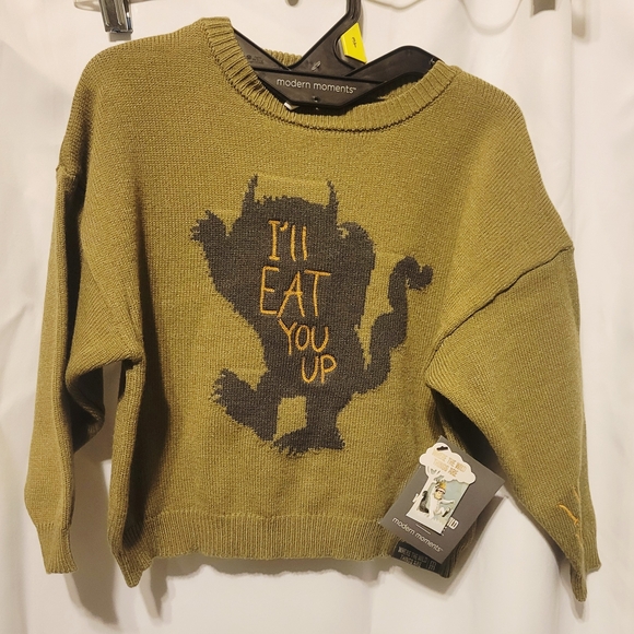 WHERE THE WILD THINGS ARE 3T Green Sweater UNISEX - Picture 6 of 9